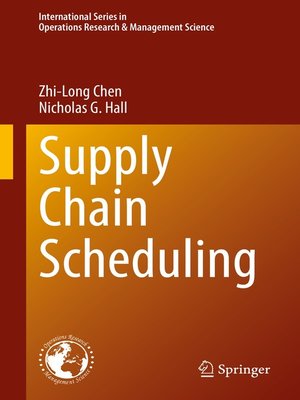 cover image of Supply Chain Scheduling